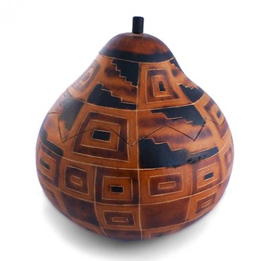 Carved gourd box